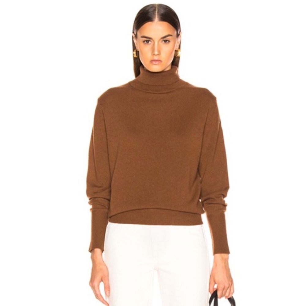 Nili Lotan Cognac Ralphie Sweater